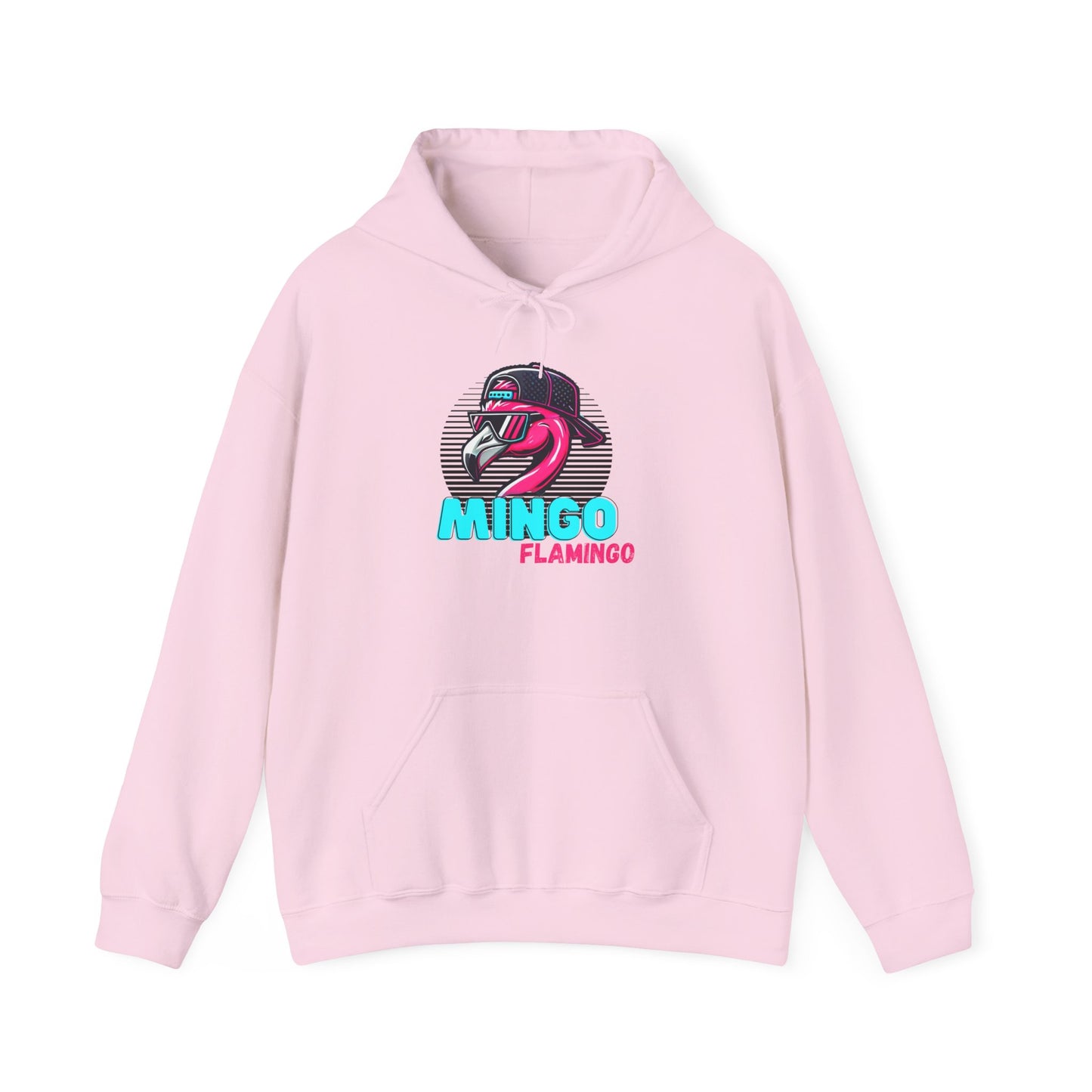 Adult Hoodie - Mingo Flamingo: Chaos in Pink