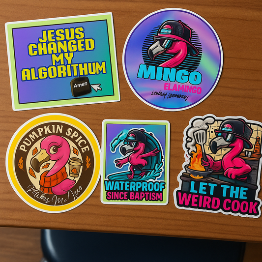 Sticker Pack (5 Mingo Stickers)